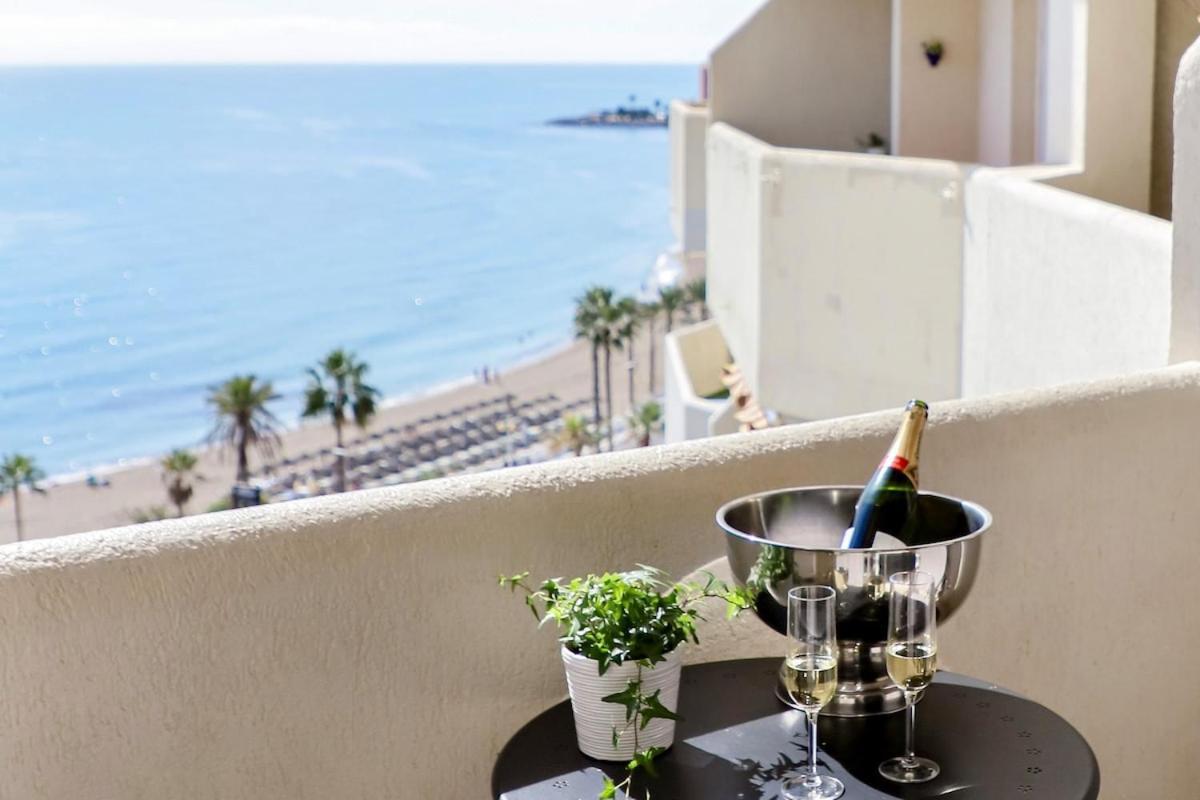 Direct Sea View- Bilbil Sunrise! Apartment Benalmadena Bagian luar foto